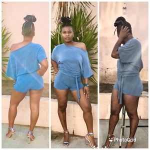 Off the shoulder romper 🦋🦋🦋